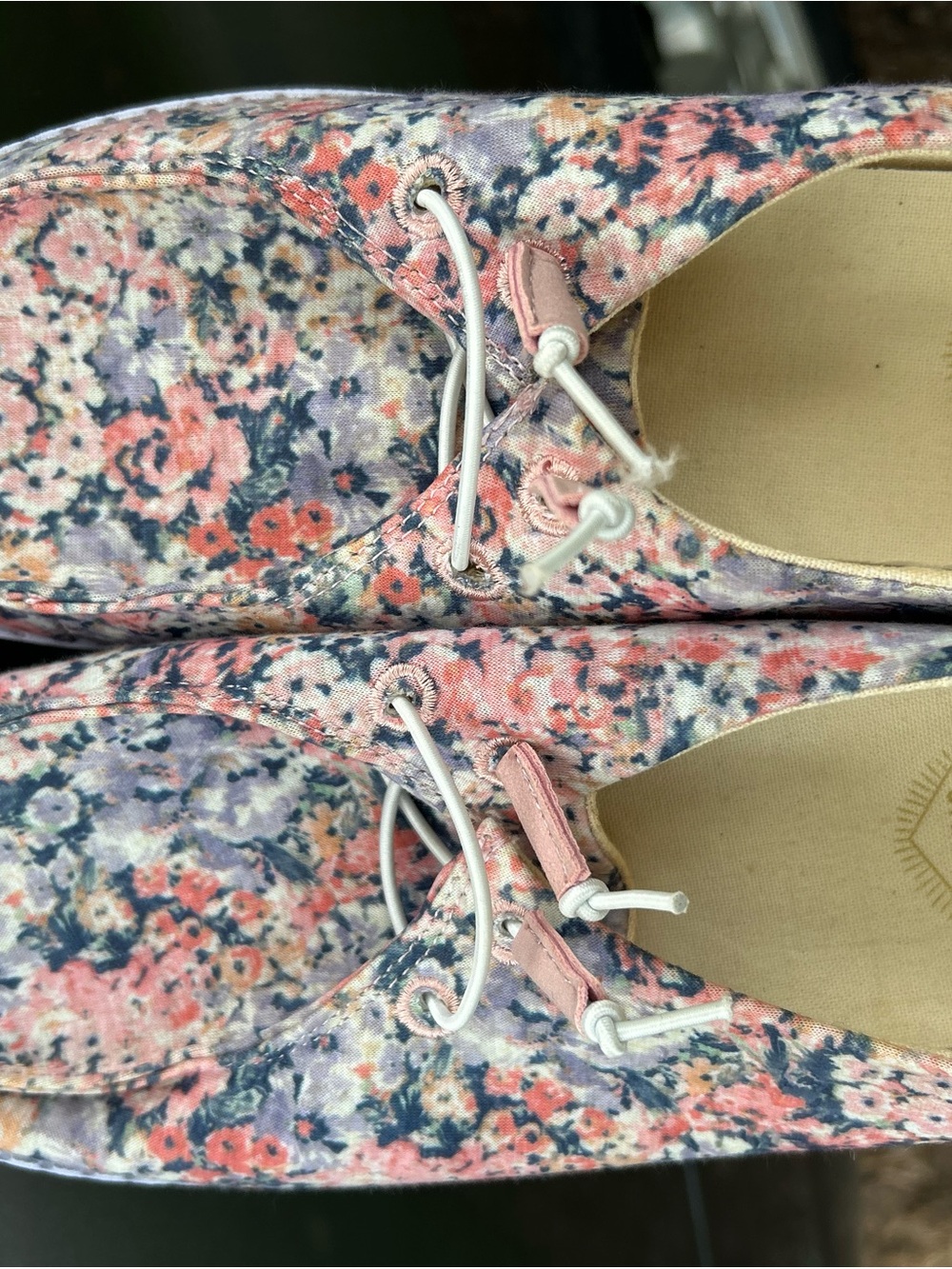 True Craft Floral Canvas Flats in Pink and Lavender